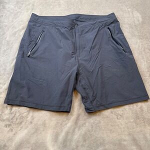 Mack Weldon XX-Large‎ Gray Shorts Nylon Spandex Zip Pockets Athletic Mens
